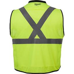 Performance Safety Vest, L/XL, Hi-Viz Yellow, Polyester, Hook and Loop/Zipper Closure, 15 Pockets, ANSI Class Class 2, ANSI/ISEA 107-15 Type R - grgfomo75bfairta3fon_x500.jpg