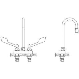 Double Handle 0.5GPM Ceramic Disc Bathroom Faucet with Wrist Blade Handles and 10-13/32" Gooseneck Spout from the Commercial Series - gtbbbg64n2ixbsqwaev6_800x500@2x.jpg