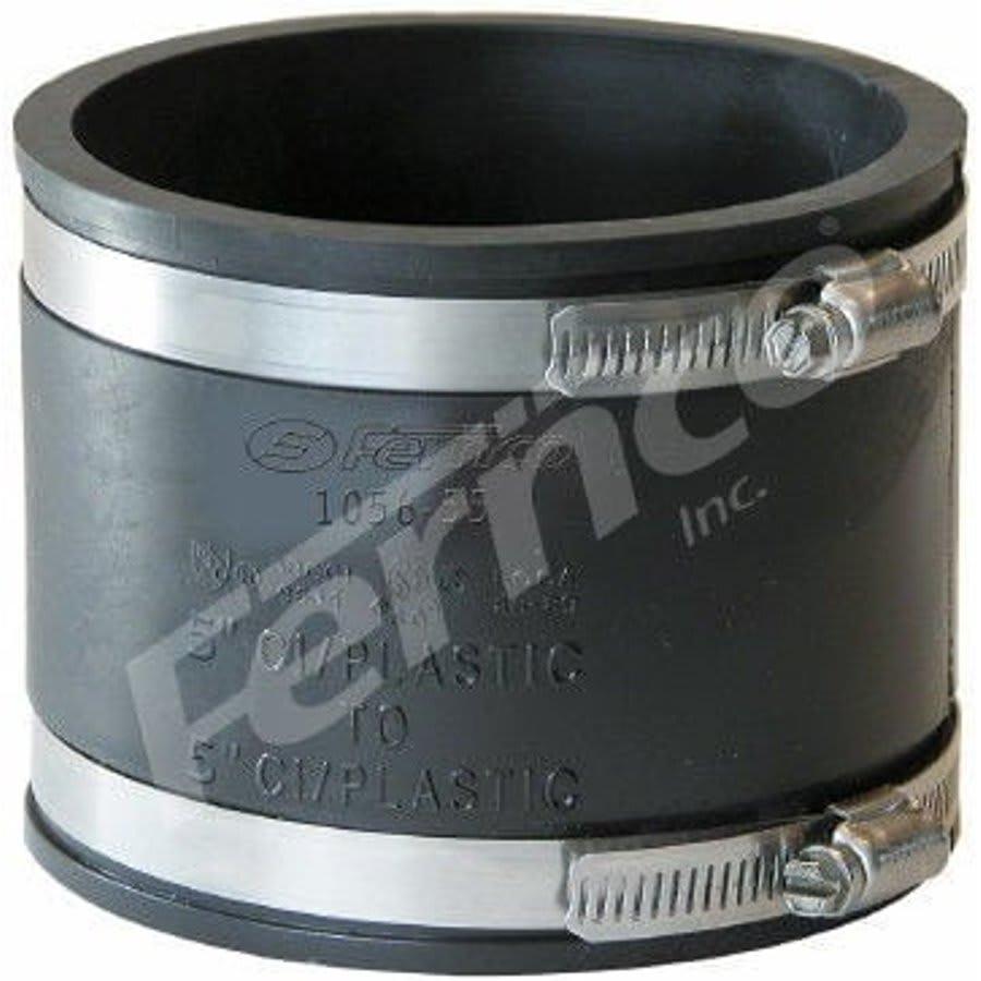 Transition Coupling, 5 in, Cast Iron/Plastic x Cast Iron/Plastic, Flexible PVC - gyddyvukq2fchjdbilit_800x500@2x.jpg