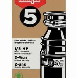 Badger® 5 Corded Garbage Disposal, 1/2 hp, 120 VAC, 1 ph - gynjkh9omaz99sexun62_x500.jpg