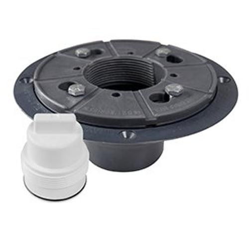 Shower Drain Base/Collar With DoubleDuty™ Test Plug, For Use With 821 Series Shower Pan, 2 in, PVC - haahclq09mfync7s8fwn_x500.jpg