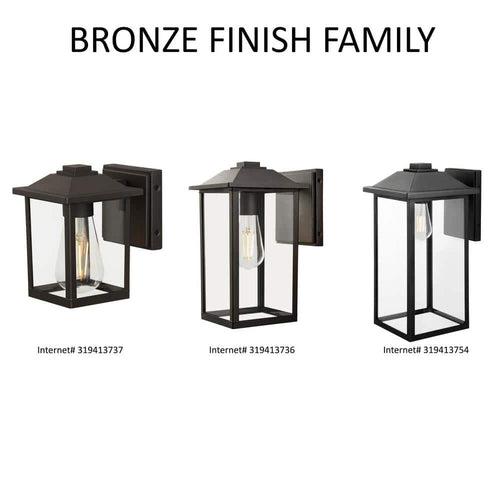 1-Light 12 in. Black Hardwired Transitional Outdoor Wall Light Lantern Sconce with Clear Glass - hcvbg84tpo884nsamop6_x500.jpg