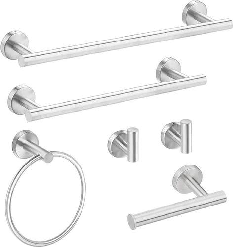 16 in. Bathroom Set with Toilet Paper Holder Towel Bar Towel Ring and Robe Hook - hn7jazxyaptxvdj1rs13_x500.jpg