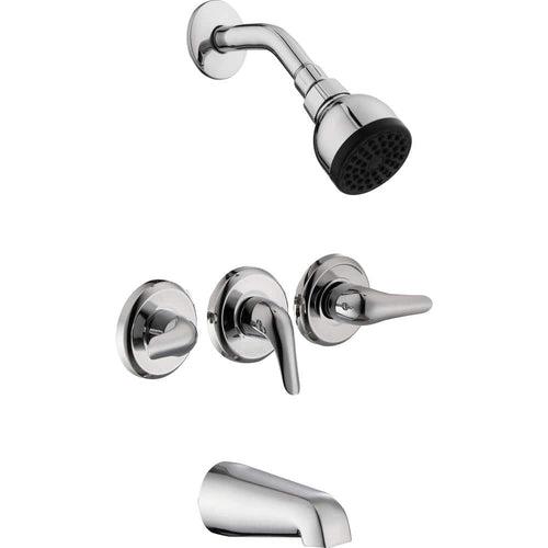 Glacier Bay Aragon Triple Handle 1-Spray Tub and Shower Faucet 1.8 GPM in Chrome (Valve Included) - hodcdizmqshrinz5evny_x500.jpg