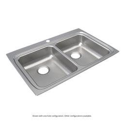 Lustertone™ Classic Double Bowl Kitchen Sink, Top Mount, ADA, 33 x 22 in, 5-1/8 in Bowl Depth, 4-Hole, 18 ga Lustrous Satin Steel, Stainless - hq3cuoknz2kncs6rjfio_800x500@2x.jpg