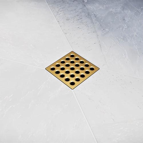 Pro Drain Cover, 3.75 in L x 3.75 in W, Stainless Clad/ Polycarbonate, Champagne Gold - hqfkb8q63t8yf1wumvlv_x500.jpg