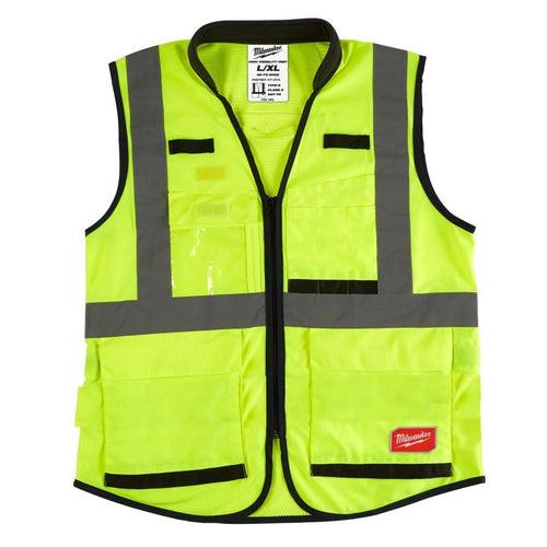 Performance Safety Vest, L/XL, Hi-Viz Yellow, Polyester, Hook and Loop/Zipper Closure, 15 Pockets, ANSI Class Class 2, ANSI/ISEA 107-15 Type R - hrtf9ldtdagwzokzxrib_x500.jpg