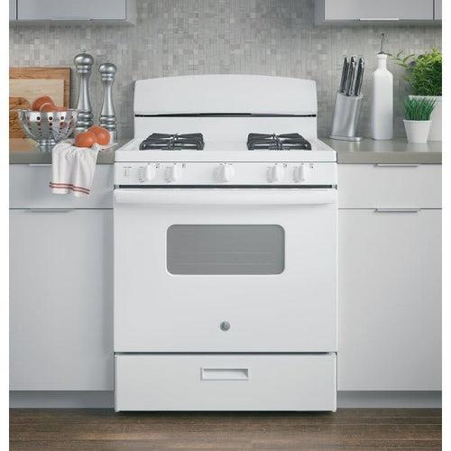 GE 30 in. 4.8 cu. ft. Freestanding Gas Range in White (JGBS10DEMWW) - hxjbsnvqpwdwak7kbbaj_x500.jpg