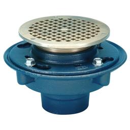 ZN415 Trap Primer Floor Drain, 2 in Outlet, No Hub, 5 in Round Nickel Bronze Top - hys15stphqw1nv1sm1s2_800x500@2x.jpg