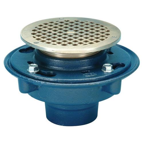 ZN415 Trap Primer Floor Drain, 2 in Outlet, No Hub, 5 in Round Nickel Bronze Top - hys15stphqw1nv1sm1s2_x500.jpg