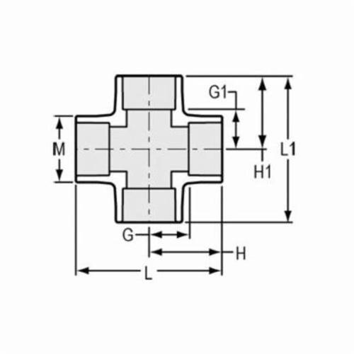 Cross, 1/2 in, Socket, SCH 40/STD, PVC - i00goeqgzhxagxtjmma1_x500.jpg