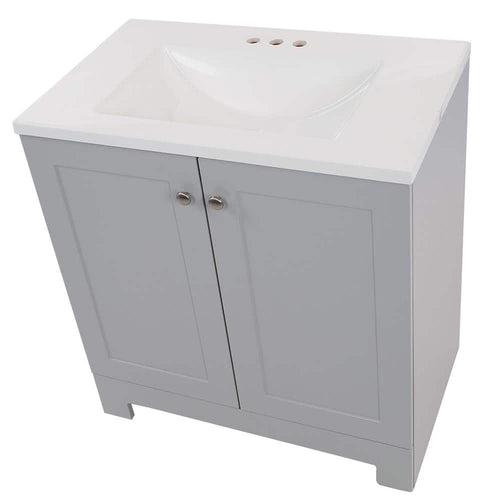 30 in. W x 19 in. D x 33 in. H Single Sink Freestanding Bath Vanity in Pearl Gray with White Cultured Marble Top - i6rndt9i0fartgw2pqvh_x500.jpg