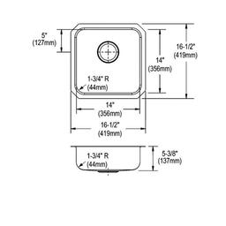 Lustertone™ Classic Single Bowl Kitchen Sink, Under Mount, ADA, 16-1/2 x 16-1/2 in, 5-3/8 in Bowl Depth, 18 ga Lustrous Satin Steel, Stainless - i75jvrmtxdjewhnwx2ih_x500.jpg