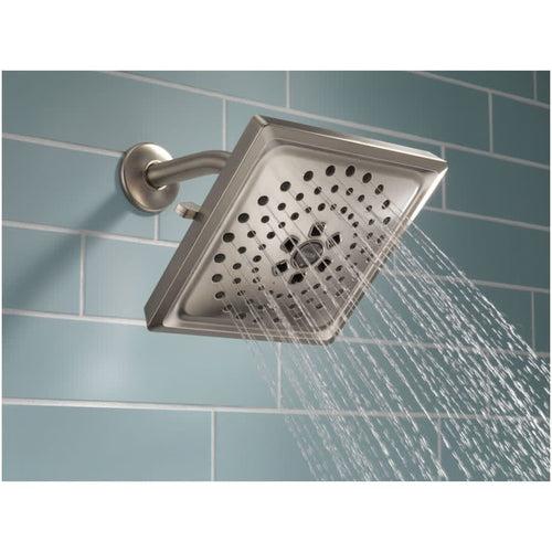 Universal Showering 7-5/8" Square 1.75 GPM Shower Head Full Spray Pattern with Touch Clean and H2Okinetic Technology - ic8dmuyhtsp6nt2qdatj_x500.jpg