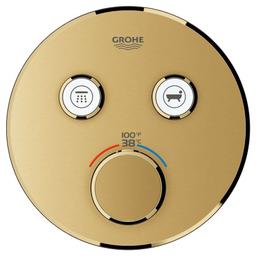 Grohtherm Dual Function Thermostatic Valve Trim Only with Triple Knob Handles and Volume Control - Less Rough In - icoqdo8jdgb0o7l84hmc_800x500@2x.jpg