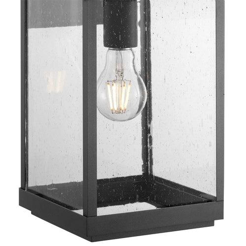 Park Court 19 in. 1-Light Textured Black Traditional Outdoor Wall Lantern with Clear Seeded Glass - iczyhxkwnlyylavrq2ji_x500.jpg