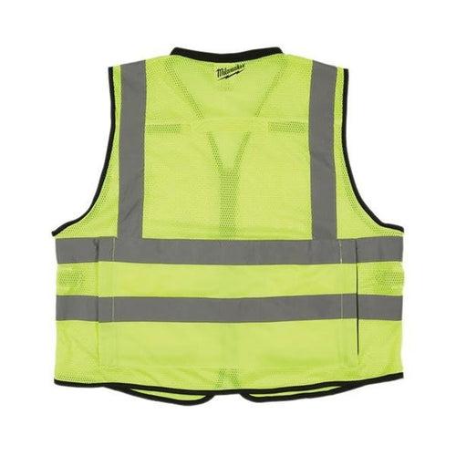 Performance Safety Vest, L/XL, Hi-Viz Yellow, Polyester, Hook and Loop/Zipper Closure, 15 Pockets, ANSI Class Class 2, ANSI/ISEA 107-15 Type R - idgnllehmr5xtmnjiytd_x500.jpg