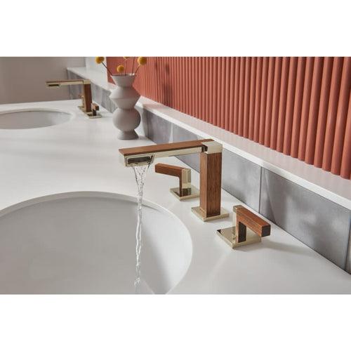 Frank Lloyd Wright 1.2 GPM Widespread Bathroom Faucet with Side Spout Laminar Flow - Less Handles and Drain Assembly - if89rvrygjq7wobu1tju_x500.jpg