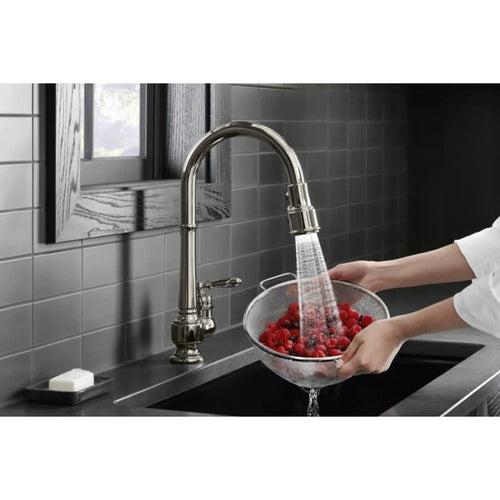 Artifacts 1.5 GPM Single Hole Pull Down Kitchen Faucet - ilac6jcebqpzgswnfubs_x500.jpg