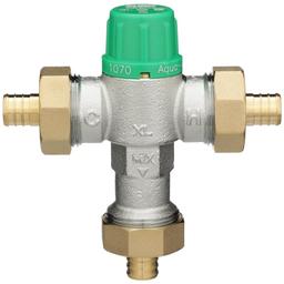 Aqua-Gard® Mixing Valve, 1/2 in, PEX, Bronze, Satin Nickel - ioks68qncwlmqfalcb21_800x500@2x.jpg