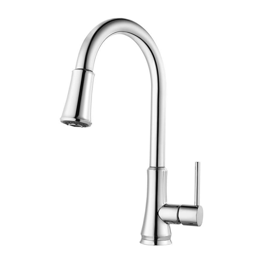 Pfirst Series™ Kitchen Faucet, Deck Mount, ADA, 1 Lever Handle, 1 or 3-Hole, Polished Chrome - ipz849188wzqf1hcfbrn_800x500@2x.jpg