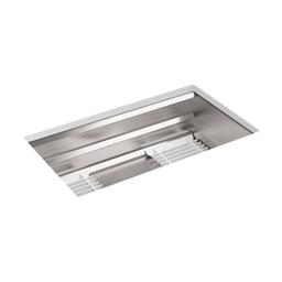 Prolific® Single Bowl Kitchen Sink, Under Mount, 33 x 17-3/4 in, 10 in Bowl Depth, 18 ga Satin Steel, Stainless - ir5ylter6tqeruucvqm1_800x500@2x.jpg