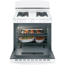 GE 30 in. 4.8 cu. ft. Freestanding Gas Range in White (JGBS10DEMWW) - irlfmj6pnul272495wnk_x500.jpg