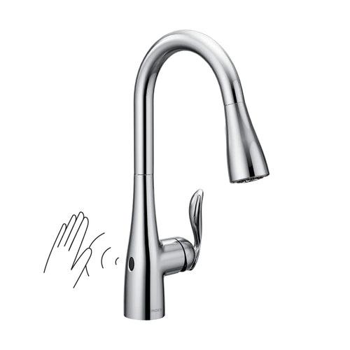 Arbor Pull-Down High Arc Kitchen Faucet with MotionSenseâ¢, Power Cleanâ¢, and Reflexâ¢ Technology - Includes Escutcheon Plate - itor4zblrnhocsm5rvd3_x500.jpg