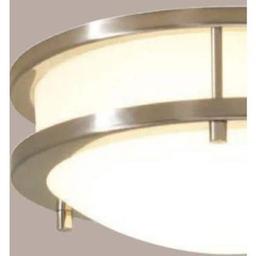 Hampton Bay Flaxmere 12 in. Brushed Nickel Dimmable LED Integrated Flush Mount with Frosted White Glass Shade - iu8erpr6jnbnmhauw5bx_x500.jpg