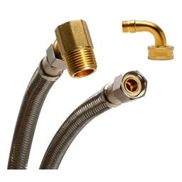 Flexible Water Supply, 3/8 in, Comp, 60 in L, Stainless Steel - iujehtmxjbmx3hqza4ej_x500.jpg