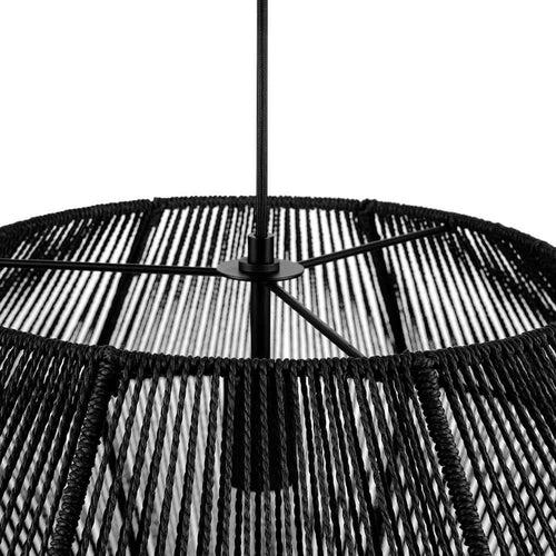 Terra 1-Light Matte Black Chandelier with Natural Twine Shade and Designer Black Cloth Hanging Cord - iuqfsfwqcxnhpsdvkxbo_x500.jpg