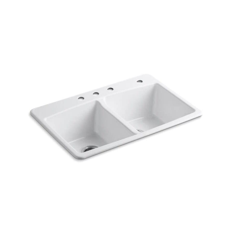 Brookfield™ Double Bowl Kitchen Sink, Top Mount, 33 x 22 in, 9 in Bowl Depth, 4-Hole, Cast Iron, White - iwcxhmpa4eniyg5dpo1w_800x500@2x.jpg