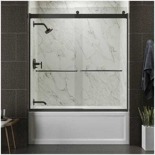 Levity 59-3/4" High x 59-5/8" Wide Sliding Frameless Tub Door with Clear Glass - ixyytotv7ky2rfstddpf_x500.jpg