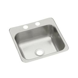 Single Bowl Bar Sink, Top Mount, ADA, 15 x 15 in, 5-9/16 in Bowl Depth, 2-Hole, 20 ga Luster Steel, Stainless - j0nu0ghzvmqpxrzobh5u_x500.jpg