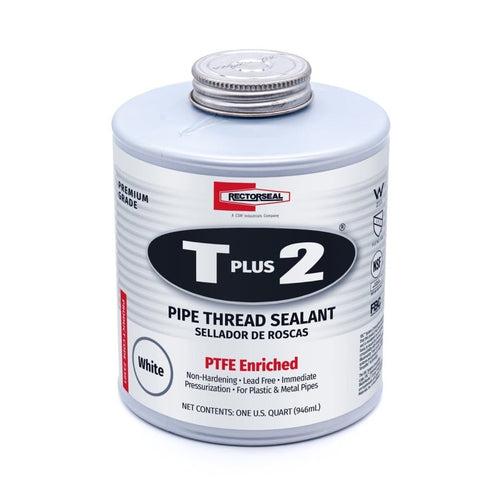 T Plus 2® Pipe Thread Sealant With PTFE, 1 qt Can, Paste, White - j0ucddylqdix843qtl5t_x500.jpg