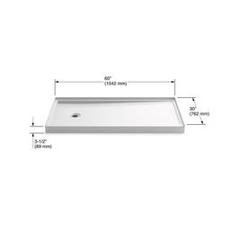 Rely 60" x 30" Rectangular Shower Base with Single Threshold and Left Drain - j9yzdjgcfwwrvdb1ug3s_x500.jpg