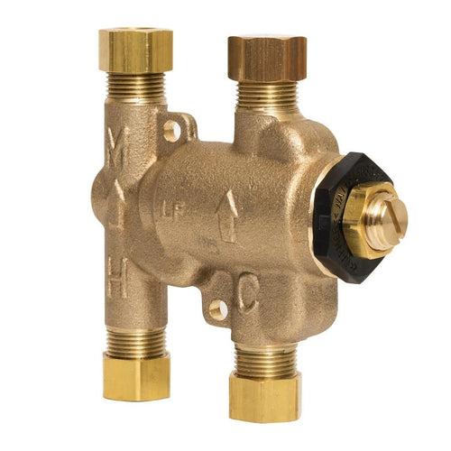 Under Sink Guardian® USG, Thermostatic Mixing Valve, 3/8 in, Compression, 150 psi, 0.25 gpm, Brass Body - jbbiiysqlxd83dnepyz6_x500.jpg