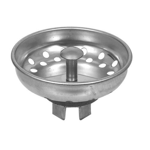 Lucky 7 Sink Basket Strainer, Polished Chrome Plated Brass Body w/ Stainless Steel 4-Prong Basket - jdsdb9mmlaigqx2y2izt_x500.jpg