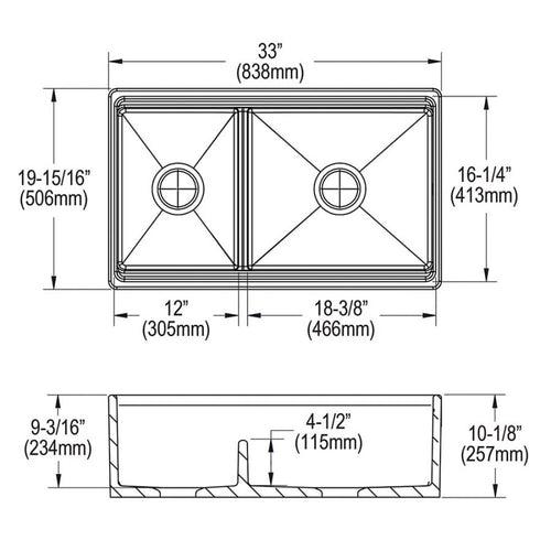 Explore™ Double Bowl Kitchen Sink, Under Mount, 33 x 20 in, 9-1/8 in Bowl Depth, Fireclay, White - jedf2cggstgy3wpxvuix_x500.jpg