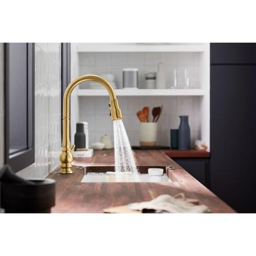 Artifacts Touchless 1.5 GPM Single Hole Pull Down Kitchen Faucet with Three-Function Spray Head - jgb1qydpxlszgw2zty8l_x500.jpg