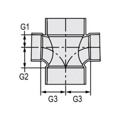 Double Sanitary Tee, 4 x 2 x 2 in, Hub, DWV, PVC - jiw7ygjrgnevzwqckxpb_x500.jpg