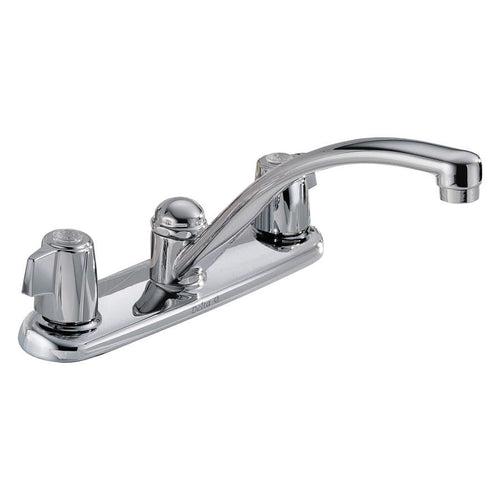 Classic Kitchen Faucet, Deck Mount, ADA, 2 Blade Handle, 3-Hole, Chrome - jpcktdjtkwi6xkemvhri_x500.jpg