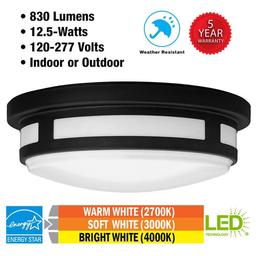 11 in. Round Black Indoor Outdoor LED Flush Mount Ceiling Light Adjustable CCT 830 Lumens Wet Rated Front or Side Door - jpyztiq1duwbnme37iqq_x500.jpg