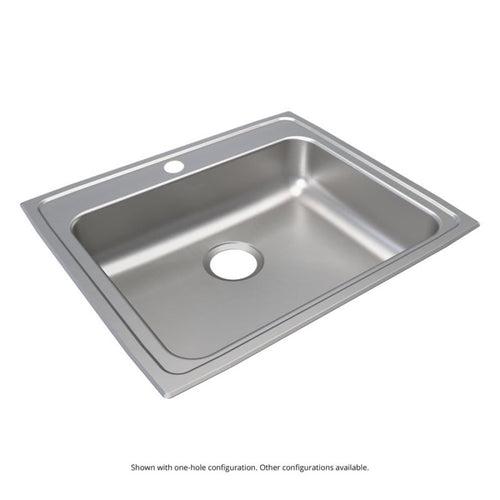 Lustertone™ Classic Single Bowl Kitchen Sink, Top Mount, ADA, 25 x 21-1/4 in, 5-3/8 in Bowl Depth, 3-Hole, 18 ga Lustrous Satin Steel, Stainless - jq4dbs0obfy22075i3kq_x500.jpg