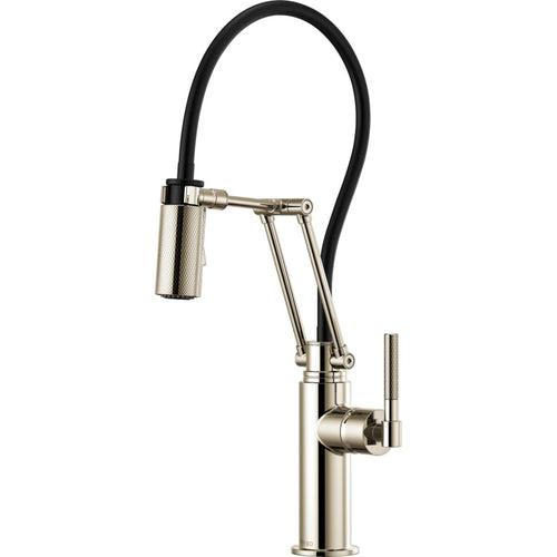 1.8 GPM Pre-Rinse Pull-Down Kitchen Faucet with Dual Jointed Articulating Arm, Knurled Handle and Black Hose - js4wx0c6obguff2pogwq_x500.jpg