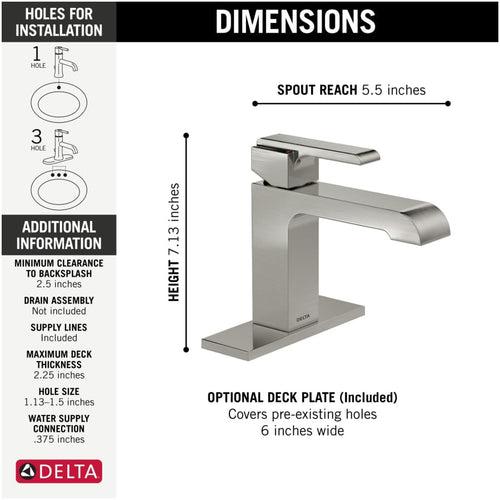 Ara 1.2 GPM Single Hole Bathroom Faucet Less Pop-Up Drain Assembly - Limited Lifetime Warranty - jubqn3roj1k9djhtx7qg_x500.jpg