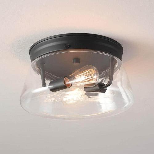 Aleyna 2-Light Matte Black Outdoor/Indoor Flush Mount Light with Clear Glass Shade - juwiayvtlnpngrm6buzh_x500.jpg