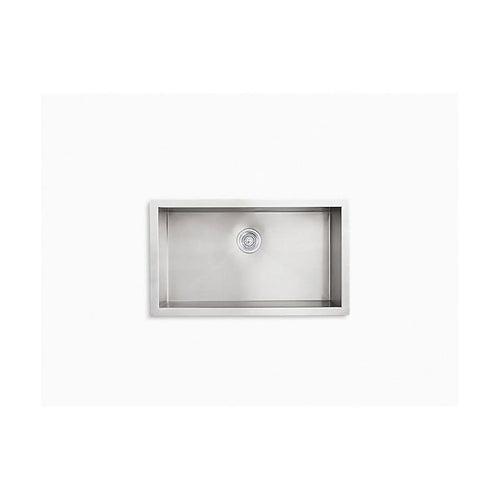 Vault™ Single Bowl Kitchen Sink, Under Mount, 32 x 18-15/16 in, 9-5/16 in Bowl Depth, 18 ga Satin Steel, Stainless - jva9dnqvj4dqmnfvmdvy_x500.jpg