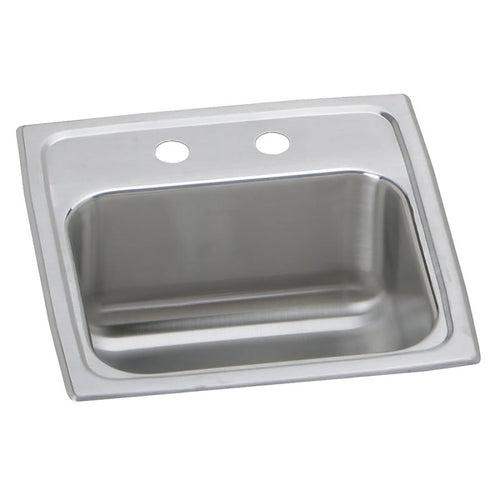 Celebrity Single Bowl Bar Sink, Top Mount, ADA, 15 x 15 in, 6 in Bowl Depth, 2-Hole, 20 ga Brushed Satin Steel, Stainless - jvgmgadwvmx0oelfzk3b_x500.jpg