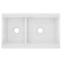 Explore™ Double Bowl Kitchen Sink, Under Mount, 33 x 20 in, 9-1/8 in Bowl Depth, Fireclay, White - k75amqjikb1p5y2ocgqf_x500.jpg